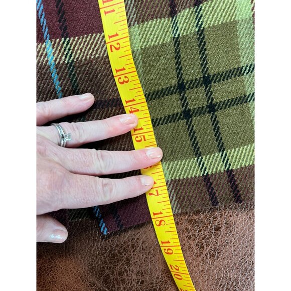 Cremieux Plaid Mini Skirt Belt Size 2 Wool Blend Academia Y2K Preppy - Picture 5 of 8